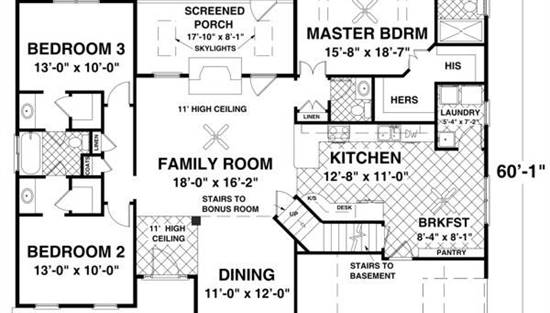 Main Level Floor Plan